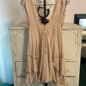 Free People dress, light pink, blush colored dress, size small